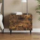vidaXL Éjjeliszekrény Füstös Tölgy 62 x 34,5 x 47,5 cm Szerelt Fa
