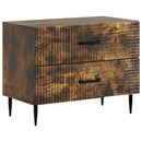 vidaXL Éjjeliszekrény Füstös Tölgy 62 x 34,5 x 47,5 cm Szerelt Fa