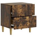 vidaXL Éjjeliszekrény Füstös Tölgy 62 x 34,5 x 47,5 cm Szerelt Fa