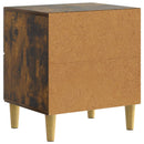 vidaXL Éjjeliszekrény Füstös Tölgy 62 x 34,5 x 47,5 cm Szerelt Fa