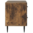 vidaXL Éjjeliszekrény Füstös Tölgy 62 x 34,5 x 47,5 cm Szerelt Fa