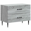 vidaXL Éjjeliszekrény Szürke Sonoma 62 x 34,5 x 47,5 cm Szerelt Fa