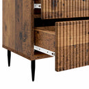 vidaXL Éjjeliszekrény fiókkal Antik Fa 62 x 34,5 x 47,5 cm Szerelt Fa