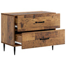 vidaXL Éjjeliszekrény fiókkal Antik Fa 62 x 34,5 x 47,5 cm Szerelt Fa