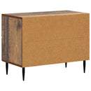 vidaXL Éjjeliszekrény fiókkal Antik Fa 62 x 34,5 x 47,5 cm Szerelt Fa