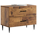vidaXL Éjjeliszekrény fiókkal Antik Fa 62 x 34,5 x 47,5 cm Szerelt Fa