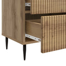 vidaXL Éjjeliszekrény Kézműves Tölgy 62 x 34,5 x 47,5 cm Szerelt Fa