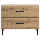 vidaXL Éjjeliszekrény Kézműves Tölgy 62 x 34,5 x 47,5 cm Szerelt Fa