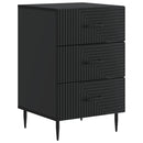 vidaXL Éjjeliszekrény fiókkal Fekete 43 x 41 x 66,5 cm Szerelt Fa