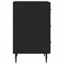 vidaXL Éjjeliszekrény fiókkal Fekete 43 x 41 x 66,5 cm Szerelt Fa