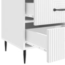 vidaXL Éjjeliszekrény Magasfényű Fehér 43 x 41 x 66,5 cm Szerelt Fa