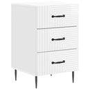 vidaXL Éjjeliszekrény Magasfényű Fehér 43 x 41 x 66,5 cm Szerelt Fa