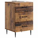 vidaXL Éjjeliszekrény Antik Fa 43 x 41 x 66,5 cm Szerelt Fa