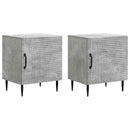 vidaXL Éjjeliszekrény 2 db Betonszürke 43 x 34,5 x 50 cm Szerelt Fa