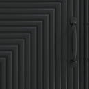 vidaXL Széf Fekete 66 x 34,5 x 89,5 cm Szerelt Fa
