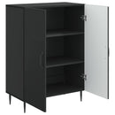 vidaXL Széf Fekete 66 x 34,5 x 89,5 cm Szerelt Fa