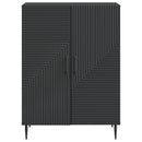 vidaXL Széf Fekete 66 x 34,5 x 89,5 cm Szerelt Fa
