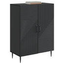 vidaXL Széf Fekete 66 x 34,5 x 89,5 cm Szerelt Fa