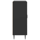 vidaXL Széf Fekete 66 x 34,5 x 89,5 cm Szerelt Fa