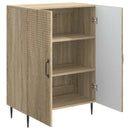 vidaXL Széf Sonoma Tölgy 66 x 34,5 x 89,5 cm Szerelt Fa