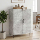 vidaXL Széf Betonszürke 66 x 34,5 x 89,5 cm Szerelt Fa