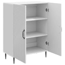 vidaXL Széf Magasfényű Fehér 66 x 34,5 x 89,5 cm Szerelt Fa
