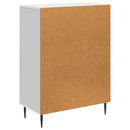 vidaXL Széf Magasfényű Fehér 66 x 34,5 x 89,5 cm Szerelt Fa