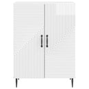 vidaXL Széf Magasfényű Fehér 66 x 34,5 x 89,5 cm Szerelt Fa
