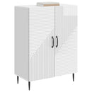 vidaXL Széf Magasfényű Fehér 66 x 34,5 x 89,5 cm Szerelt Fa