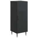 vidaXL Széf Fekete 33 x 34,5 x 89,5 cm Szerelt Fa