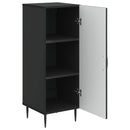 vidaXL Széf Fekete 33 x 34,5 x 89,5 cm Szerelt Fa
