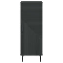 vidaXL Széf Fekete 33 x 34,5 x 89,5 cm Szerelt Fa