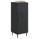 vidaXL Széf Fekete 33 x 34,5 x 89,5 cm Szerelt Fa