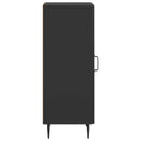 vidaXL Széf Fekete 33 x 34,5 x 89,5 cm Szerelt Fa