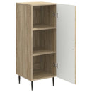 vidaXL Széf Sonoma Tölgy 33 x 34,5 x 89,5 cm Szerelt Fa