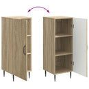 vidaXL Széf Sonoma Tölgy 33 x 34,5 x 89,5 cm Szerelt Fa