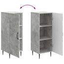 vidaXL Széf Betonszürke 33 x 34,5 x 89,5 cm Szerelt Fa