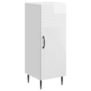 vidaXL Széf Magasfényű Fehér 33 x 34,5 x 89,5 cm Szerelt Fa