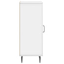 vidaXL Széf Magasfényű Fehér 33 x 34,5 x 89,5 cm Szerelt Fa