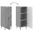 vidaXL Széf Szürke Sonoma 33 x 34,5 x 89,5 cm Szerelt Fa