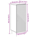 vidaXL Széf Antik Fa 33 x 34,5 x 89,5 cm Szerelt Fa