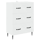 vidaXL Fiókos szekrény Fehér 66 x 34,5 x 89,5 cm Szerelt Fa