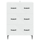 vidaXL Fiókos szekrény Fehér 66 x 34,5 x 89,5 cm Szerelt Fa