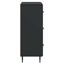 vidaXL Fiókos szekrény Fekete 66 x 34,5 x 89,5 cm Szerelt Fa