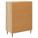 vidaXL Fiókos szekrény Sonoma Tölgy 66 x 34,5 x 89,5 cm Szerelt Fa