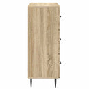 vidaXL Fiókos szekrény Sonoma Tölgy 66 x 34,5 x 89,5 cm Szerelt Fa