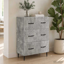 vidaXL Fiókos szekrény Betonszürke 66 x 34,5 x 89,5 cm Szerelt Fa