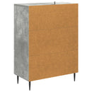vidaXL Fiókos szekrény Betonszürke 66 x 34,5 x 89,5 cm Szerelt Fa