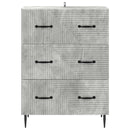 vidaXL Fiókos szekrény Betonszürke 66 x 34,5 x 89,5 cm Szerelt Fa