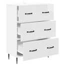 vidaXL Fiókos szekrény Magasfényű Fehér 66 x 34,5 x 89,5 cm Szerelt Fa